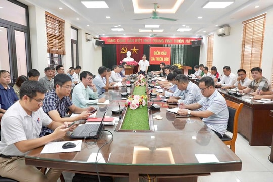 Đẩy nhanh tiến độ giải phóng mặt bằng các dự án trọng điểm trên địa bàn xã Thiên Lộc