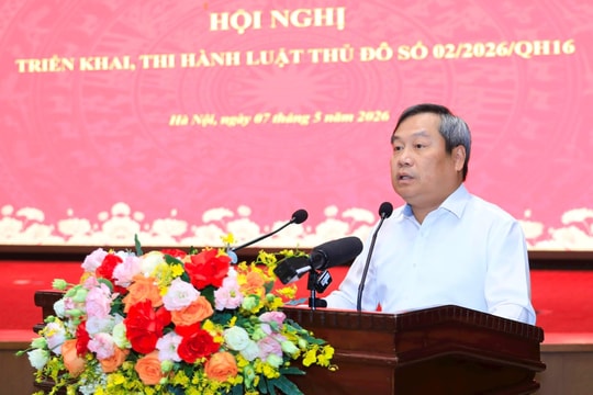 Chủ tịch UBND thành phố Hà Nội Vũ Đại Thắng: Khẩn trương đưa Luật Thủ đô năm 2026 vào cuộc sống