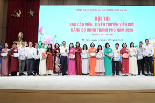 Đảng bộ UBND thành phố Hà Nội: Sôi nổi Hội thi Báo cáo viên, tuyên truyền viên giỏi