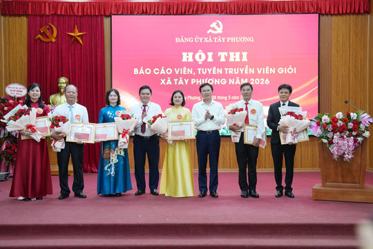 Sôi nổi Hội thi Báo cáo viên, tuyên truyền viên giỏi xã Tây Phương