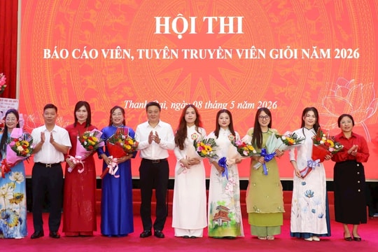 Hội thi Báo cáo viên, tuyên truyền viên giỏi xã Thanh Oai thành công tốt đẹp