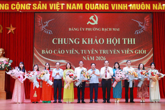 Phường Bạch Mai: 10 thí sinh tham dự chung khảo Hội thi Báo cáo viên, tuyên truyền viên giỏi