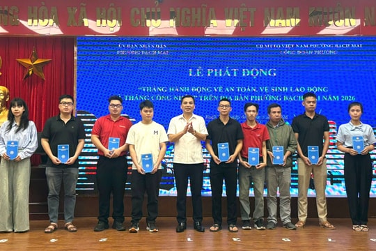 Tháng hành động về An toàn, vệ sinh lao động và Tháng công nhân 2026 ở phường Bạch Mai