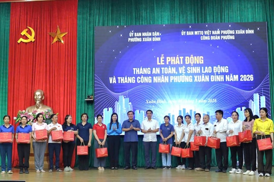 Tháng hành động về an toàn, vệ sinh lao động và Tháng Công nhân năm 2026 ở Phường Xuân Đỉnh