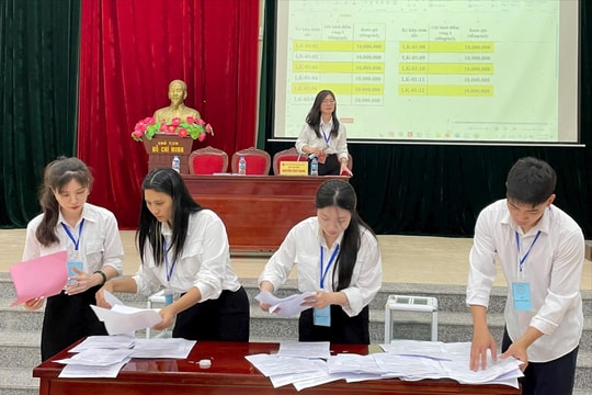 Xã Hòa Xá đấu giá thành công 11 thửa đất