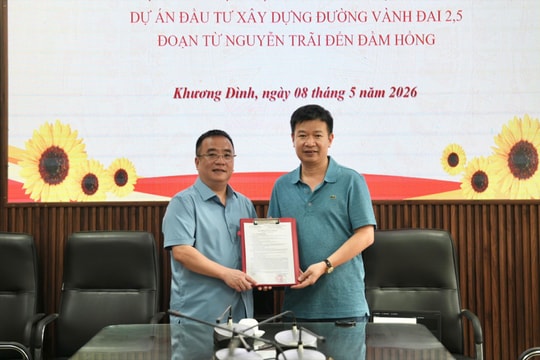 Phường Khương Đình: Bốc thăm căn hộ tái định cư, cấp phép xây dựng phục vụ dự án Vành đai 2,5