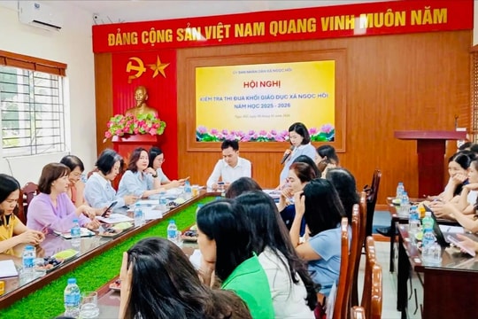 Xã Ngọc Hồi kiểm tra, bình xét thi đua khối Giáo dục năm học 2025 - 2026