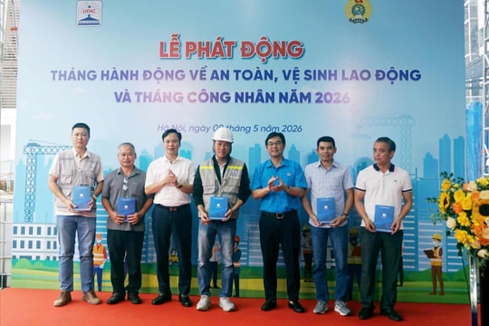 Chủ tịch Liên đoàn Lao động thành phố kêu gọi công nhân UDIC xây dựng môi trường làm việc an toàn