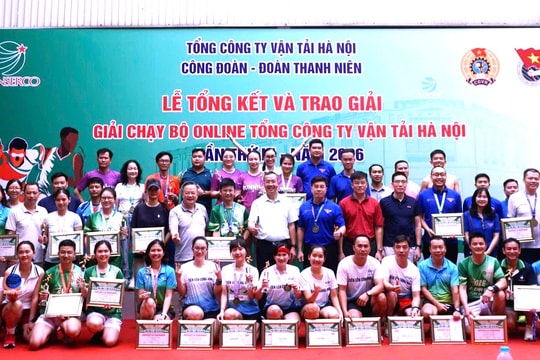 Khép lại mùa giải sôi nổi của Giải chạy Online Tổng công ty Vận tải Hà Nội lần thứ III