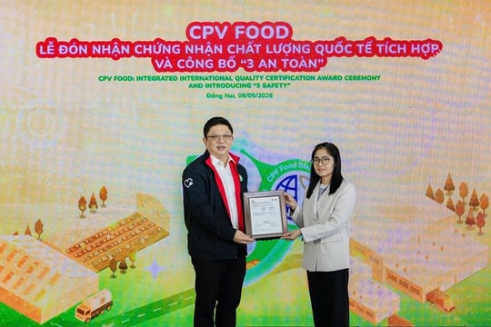 CPV Food đạt chứng nhận của Viện Tiêu chuẩn Anh quốc