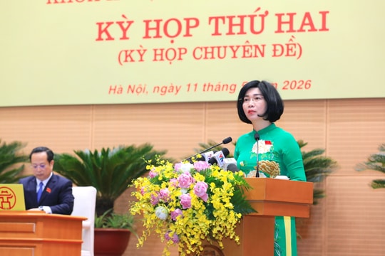 Phát biểu khai mạc kỳ họp thứ hai của Chủ tịch HĐND thành phố Hà Nội Phùng Thị Hồng Hà