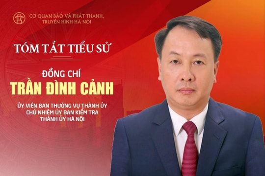 Tóm tắt tiểu sử Chủ nhiệm Ủy ban Kiểm tra Thành ủy Hà Nội Trần Đình Cảnh