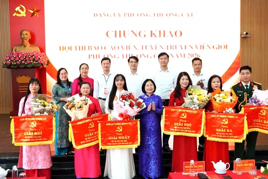 Thượng Cát tổ chức Chung khảo Hội thi Báo cáo viên, tuyên truyền viên giỏi năm 2026