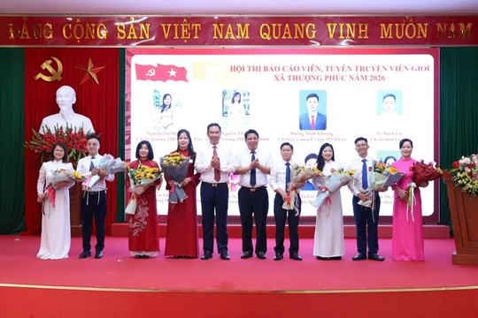 Xã Thượng Phúc tổ chức thành công hội thi báo cáo viên, tuyên truyền viên giỏi năm 2026