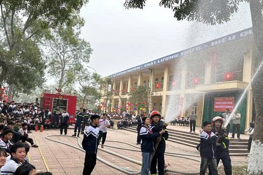 Tuyên truyền phòng, chống cháy nổ giúp học sinh chủ động ứng phó với hoả hoạn