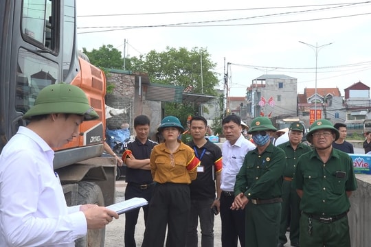 Xã Hòa Xá cưỡng chế thu hồi đất phục vụ mở rộng quốc lộ 21B