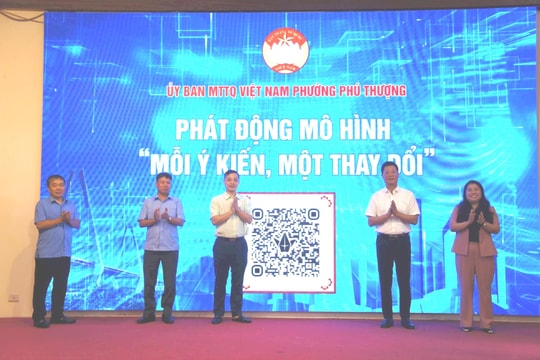 Phường Phú Thượng triển khai mô hình “Mỗi ý kiến, một thay đổi”