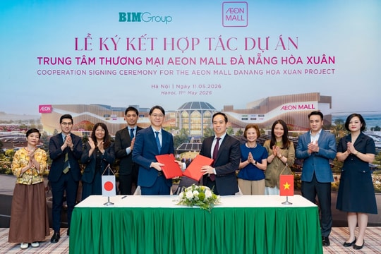 BIM Group ký kết hợp tác cùng AEONMALL Việt Nam tại dự án trung tâm thương mại hơn 4.300 tỷ đồng