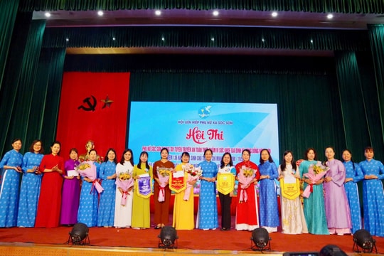 Sôi nổi hội thi tuyên truyền về an toàn thực phẩm của phụ nữ xã Sóc Sơn