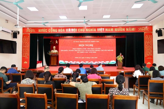 Xã Thiên Lộc: Phát động cuộc thi trực tuyến tìm hiểu cải cách hành chính, chuyển đổi số