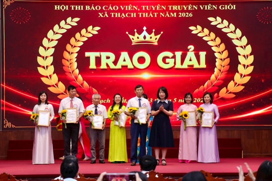 Xã Thạch Thất tổ chức Hội thi Báo cáo viên, tuyên truyền viên giỏi năm 2026