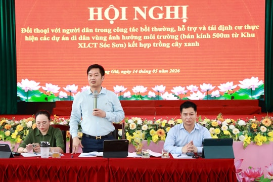 Xã Trung Giã đối thoại với người dân về chính sách bồi thường, hỗ trợ tái định cư