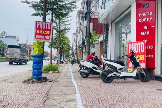 Phúc Thọ tập trung lập lại trật tự hành lang giao thông