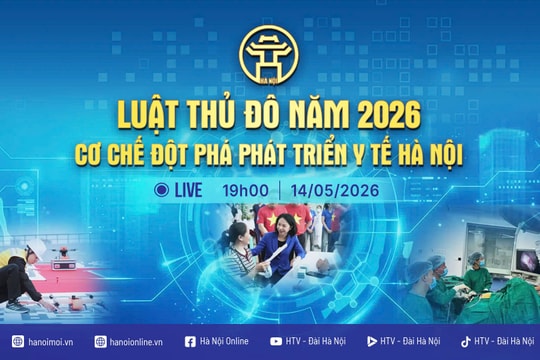 [TRỰC TIẾP] Chương trình thời sự: Luật Thủ đô 2026 - Cơ chế đột phá phát triển y tế Hà Nội