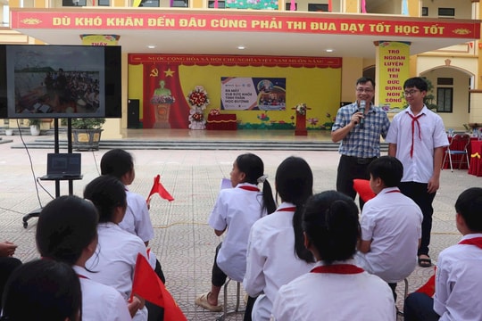 Xã Bất Bạt chú trọng kỹ năng an toàn cho học sinh trước kỳ nghỉ hè