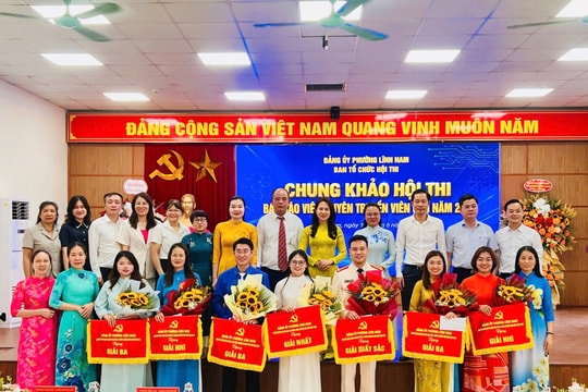 Chung khảo Hội thi báo cáo viên, tuyên truyền viên giỏi phường Lĩnh Nam