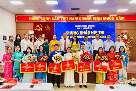 Phường Lĩnh Nam tổ chức thành công Chung khảo hội thi Báo cáo viên, tuyên truyền viên giỏi năm 2026
