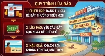 Cảnh báo thủ đoạn giả mạo fanpage các khách sạn, resort để lừa khách hàng