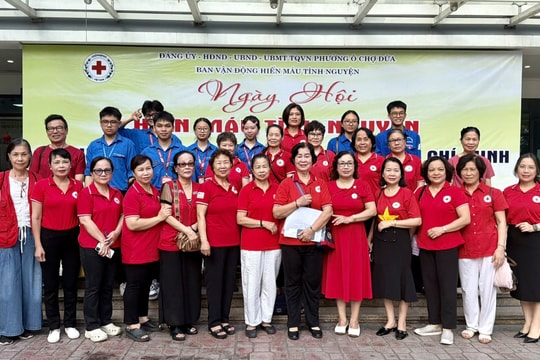 Phường Ô Chợ Dừa lan tỏa nghĩa cử hiến máu cứu người