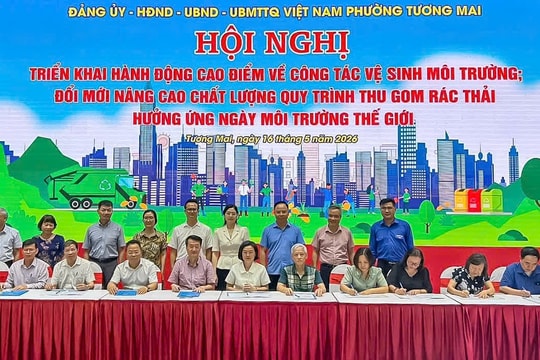 Phường Tương Mai: Không chấp nhận môi trường sống bị xuống cấp