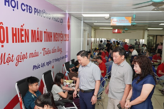Phường Phúc Lợi: Lan tỏa tinh thần nhân ái qua Ngày hội hiến máu tình nguyện