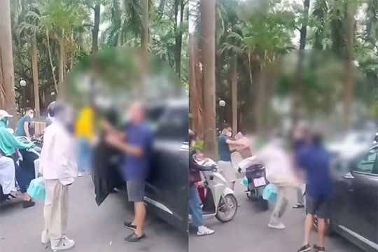 Xác minh người phụ nữ đi xe máy đánh nam tài xế ô tô sau va chạm giao thông