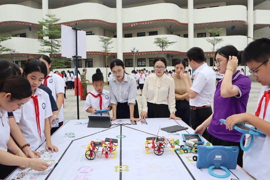 Tuần trải nghiệm sáng tạo, lan tỏa niềm đam mê khoa học công nghệ tại Trường THCS Bắc Từ Liêm