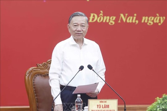 Tổng Bí thư, Chủ tịch nước Tô Lâm: Kiến tạo mô hình tăng trưởng mới, đưa Đồng Nai vượt khỏi giới hạn trung tâm công nghiệp truyền thống