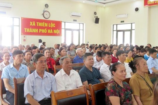 Xã Thiên Lộc tuyên truyền, phổ biến Luật Thủ đô năm 2026