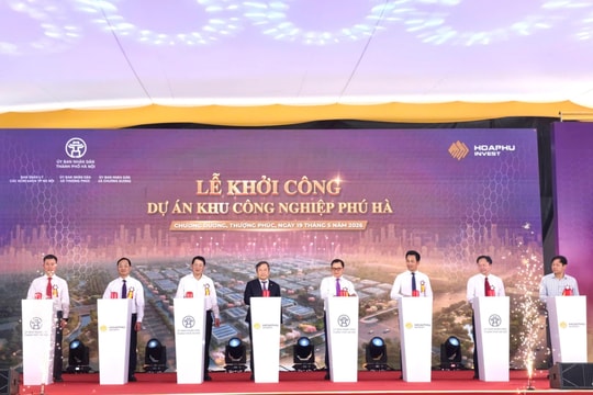 Hà Nội khởi công dự án Khu Công nghiệp Phú Hà, quy mô 174,88ha
