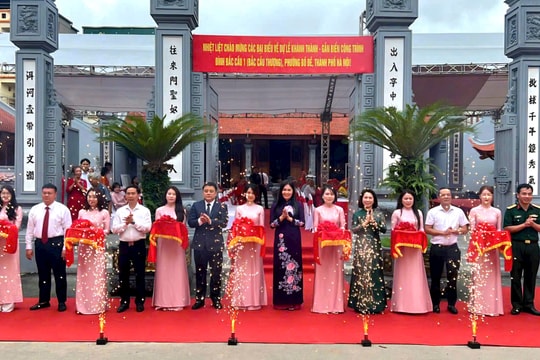 Phường Bồ Đề khánh thành công trình tu bổ đình Bắc Cầu 1