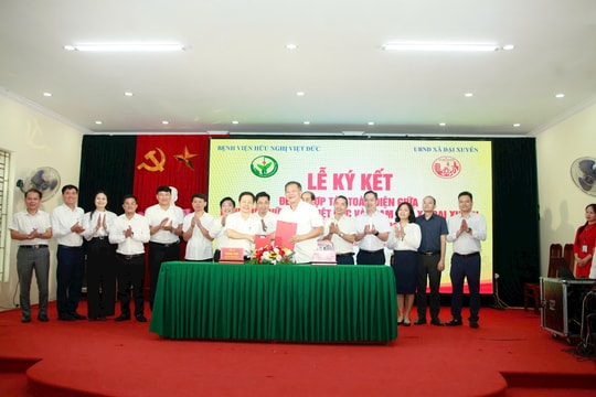 Xã Đại Xuyên ký kết hợp tác toàn diện với Bệnh viện Hữu nghị Việt Đức