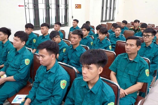 Xã Thiên Lộc triển khai đợt huấn luyện dân quân cơ động