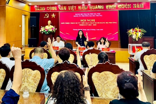 Đảng uỷ phường Hai Bà Trưng tổ chức các hội nghị giới thiệu, kiện toàn nhân sự