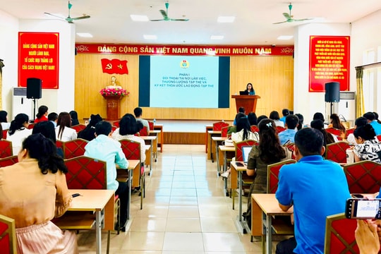 Phường Hoàng Mai nâng cao năng lực thương lượng cho cán bộ công đoàn