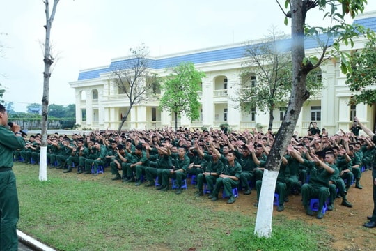Tự tin vững bước trên thao trường luyện quân