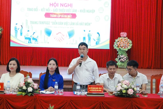 Xã Hát Môn kết nối việc làm với người lao động