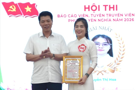 Phường Yên Nghĩa: Sôi nổi Hội thi Báo cáo viên, tuyên truyền viên giỏi năm 2026