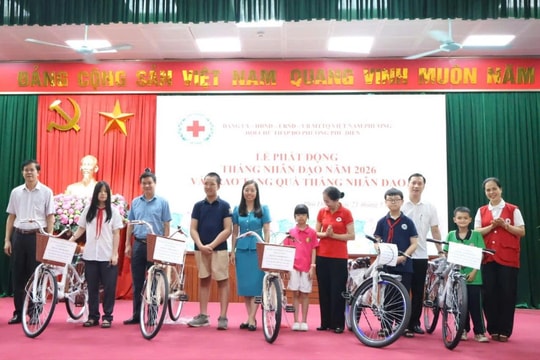 Lan tỏa yêu thương trong Tháng Nhân đạo 2026 tại phường Phú Diễn