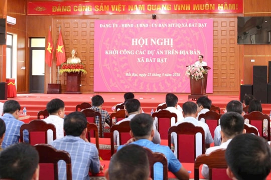 Xã Bất Bạt: Khởi công 11 dự án hạ tầng dân sinh trên địa bàn